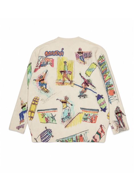Pull con stampa MARNI KIDS | M01872 M00XR0M116